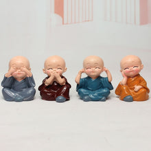 Load image into Gallery viewer, Kungfu little monk sculpture Chinese style resin Buddha statue home decoration accessories gift small Buddha statue Ornaments
