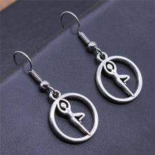 Load image into Gallery viewer, Om Sign Yoga Symbol Earring Yoga Om Symbol Zen Buddhism Glass Earrings For Women Jewellery
